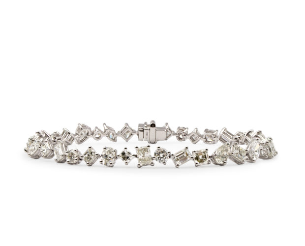 Multi-shape Diamond Tennis Bracelet