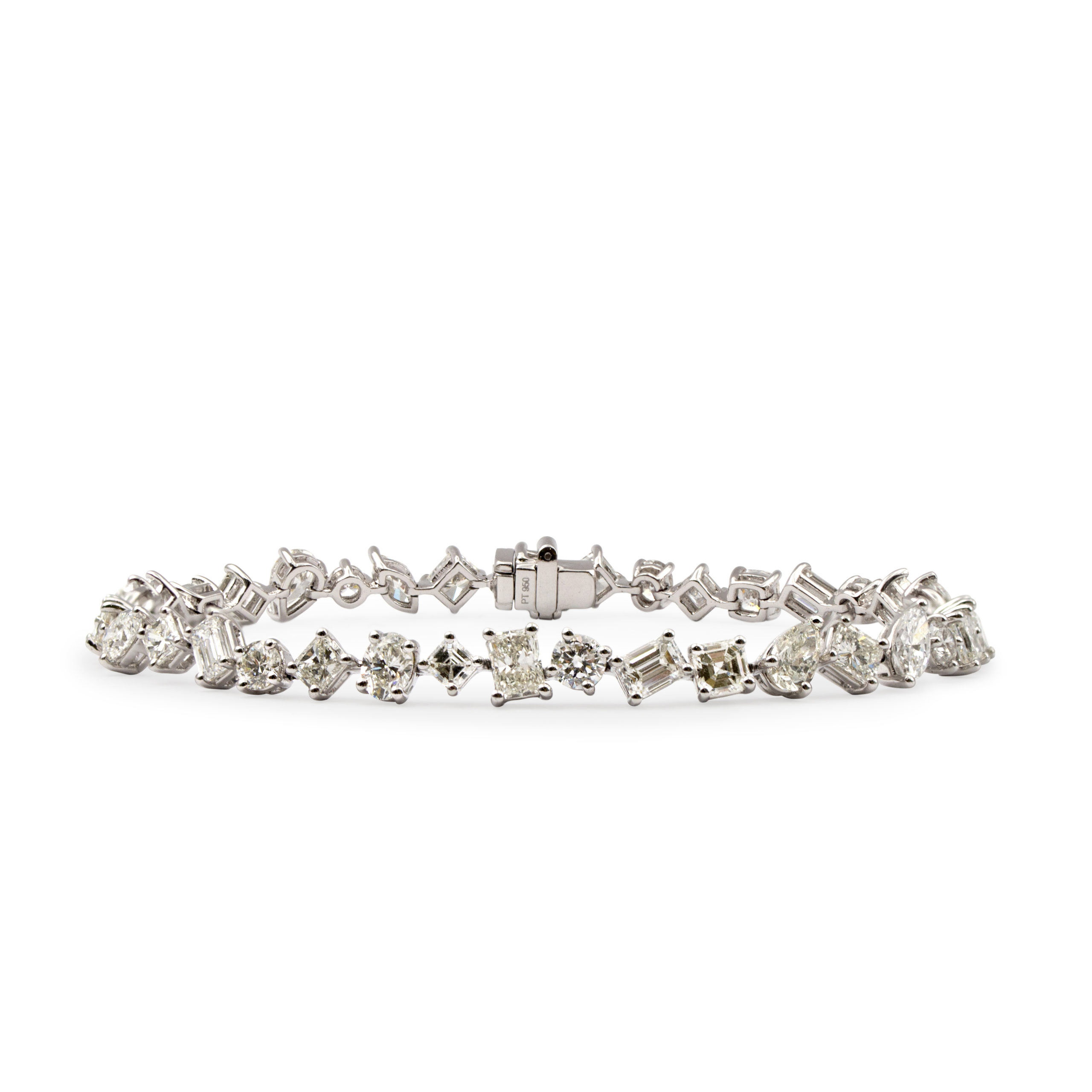 Multi-Shaped Diamond Tennis Bracelet (10.10ct), Sandler's Diamonds & Time, Columbia SC