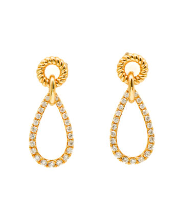 Teardrop Diamond Earrings