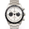 Tudor Prince with white dial, black bezel, and black subdials