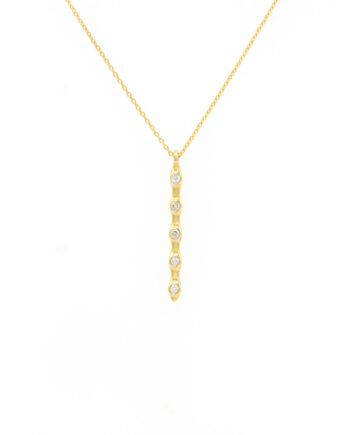Vertical Bar Diamond Pendant