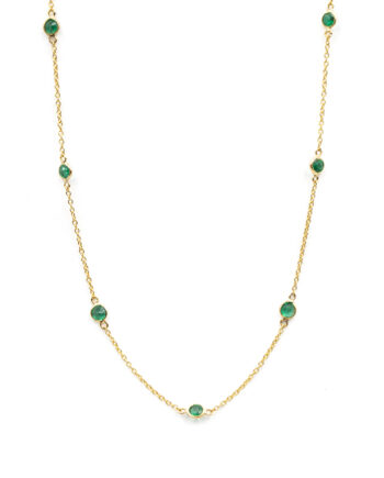 Emerald Station Necklace