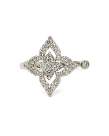 Flower Pave Ring
