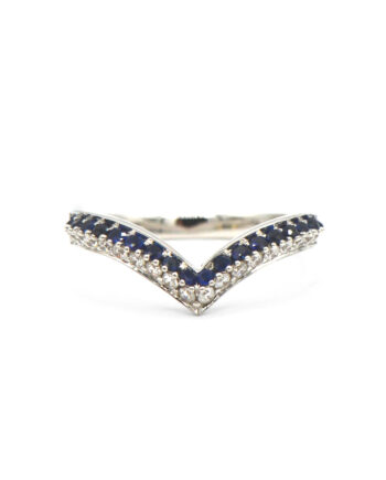 Sapphire V Ring
