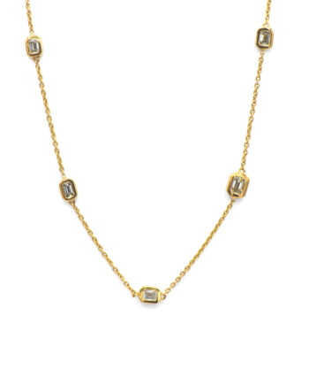 Diamond Station Necklace