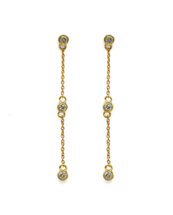 Diamond Bezel Earrings