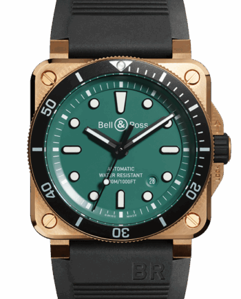 BR-03 Diver Black & Green Bronze