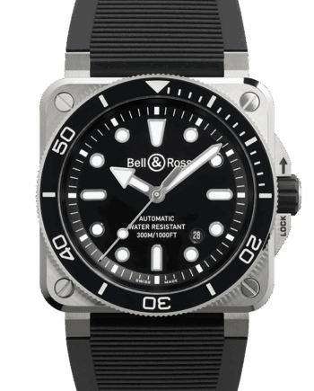 BR-03 Diver Black Steel